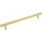 Jeffrey Alexander 12" Center-to-Center Brushed Gold Square Dominique Appliance Handle 845-12BG - alternate 1